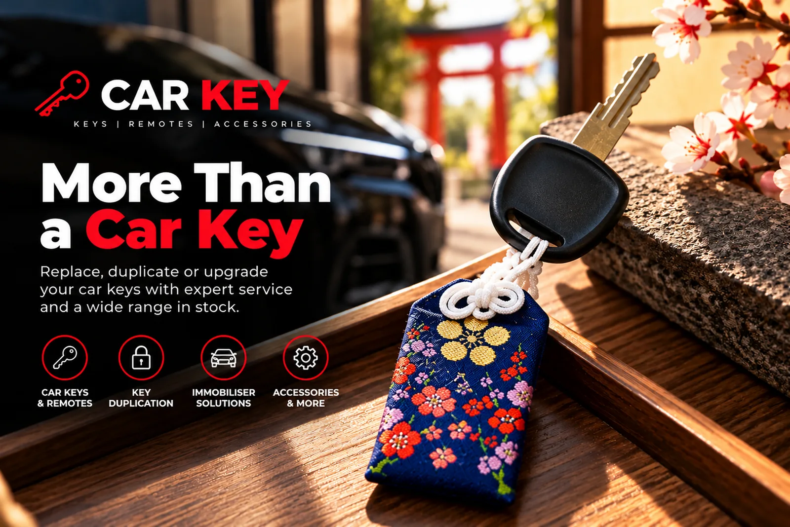 Car key with keychain — RapidLockHelp car key replacement, duplication and remotes